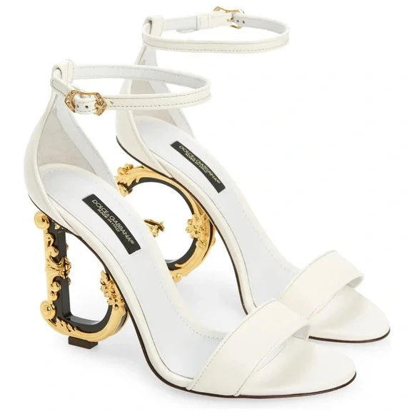 シューズ・サンダルその他 DOLCE & GABBANA Woman High heel shoes White DOLCE & GABBANA Shoes White Taormina Lace Crystal Heels